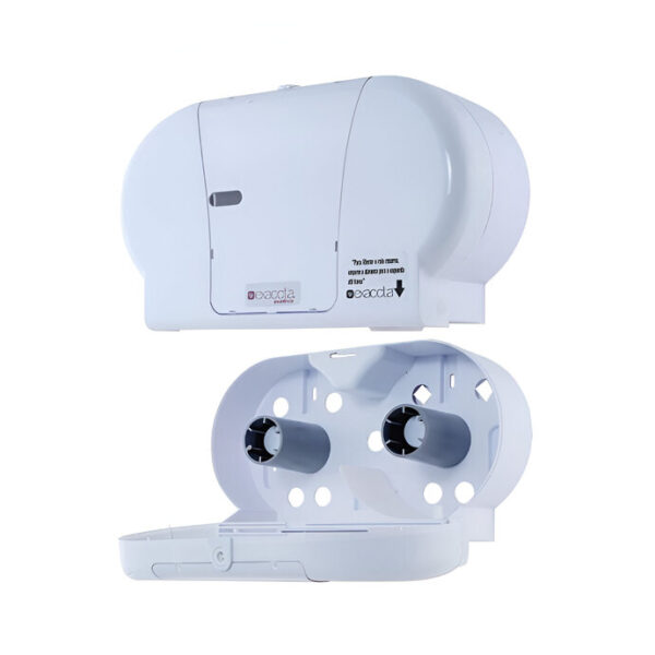 Suporte p/ Papel Higiênico Rolão Duplo Branco Exaccta Ref. E-DHRD028