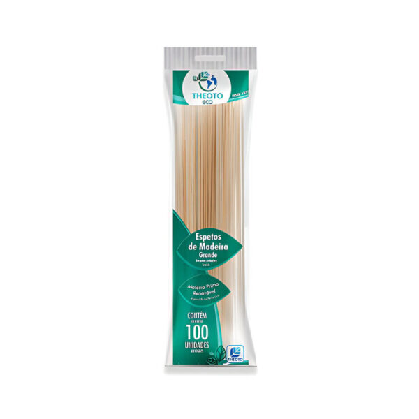 Espeto Bambu C/ 50 UN 250x4,0mm Theoto Ref. 64164