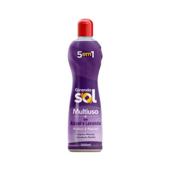 Limpador Multiuso 500ml Álcool E Lavanda Girando Sol