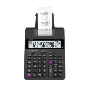 Calculadora 12 Dígitos De Mesa HR-100RC Bobina E Fonte Bivolt Casio