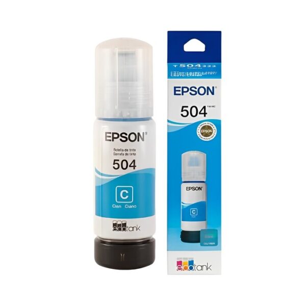 Garrafa De Tinta Ciano T504222-BR 70ml Epson