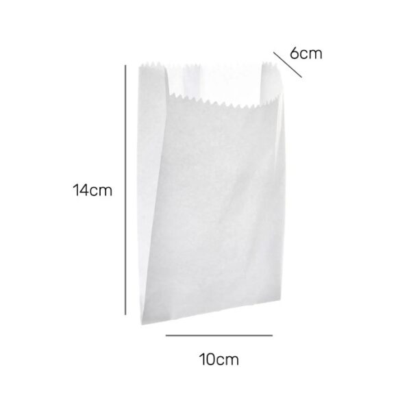 Saco de Papel Branco 500 UN Impisa Ref. 3784
