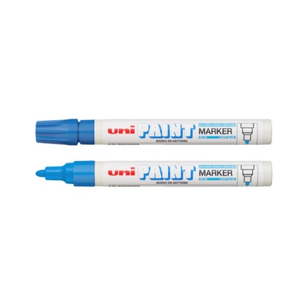 Marcador Permanente Uni Paint Marker Px20 Azul Claro Sertic