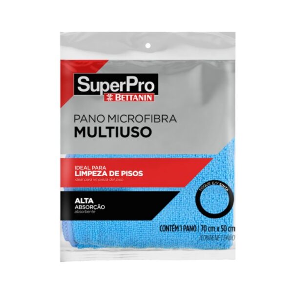 Pano Microfibra Multiuso 70x50cm Azul Superpro Ref. SP9329AZ
