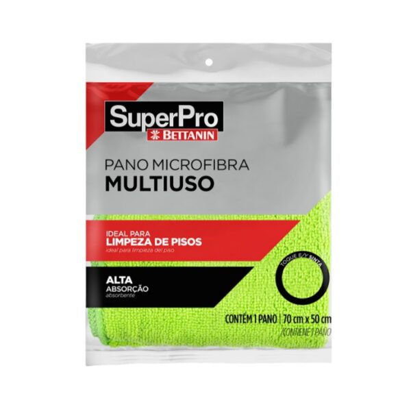 Pano Microfibra Multiuso 70x50cm Verde Superpro Ref. SP9329VD
