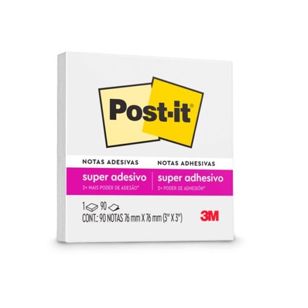 Post-It 76x76mm Com 90 Folhas Branco Neve 3M Ref. HB004767735