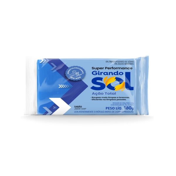 Sabão Azul C/180G Girando Sol