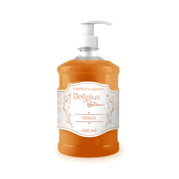 Sabonete Líquido Com Válvula 500ml Pêssego Bellplus Botanic