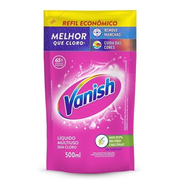 Alvejante 500ml P/ Roupas Coloridas Líquido Refil Vanish