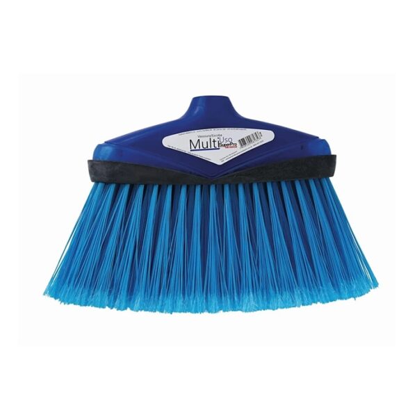 Vassoura Multiuso Com Cabo 1,40m Azul Superpro Ref. 9673C