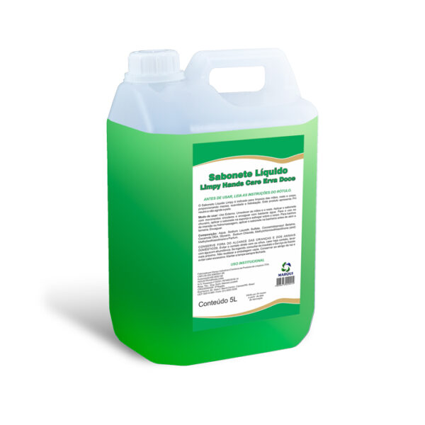 Sabonete Líquido 5L Erva Doce Limpy Hands Marqui
