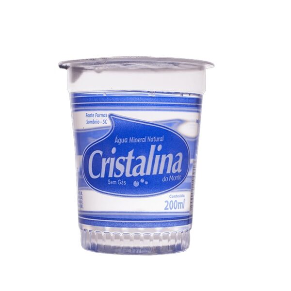 Água Sem Gás 200ml ( Em Copo) Fardo 48un Cristalina