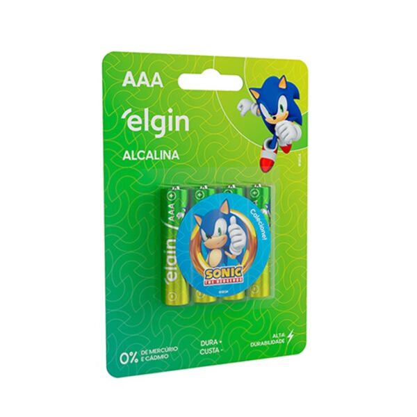 Pilha Palito AAA Alcalina C/4 Un Blister ELE000000082155 Elgin