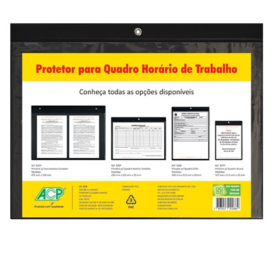 Porta Quadro De Aviso Horizontal ACP Ref. 305P