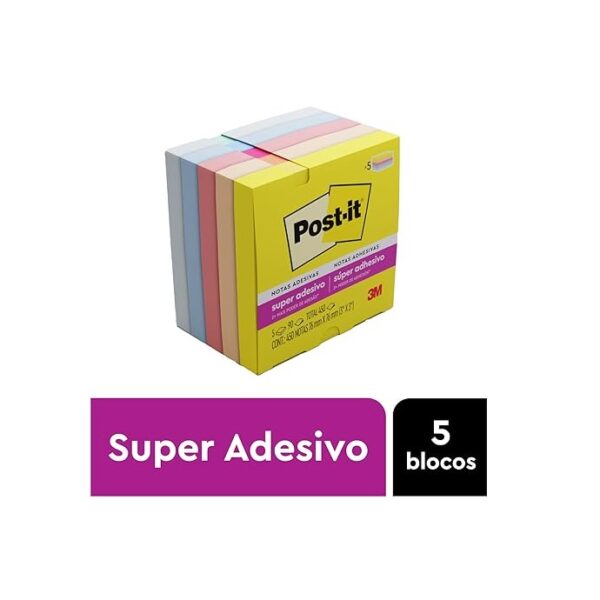 Post-it 76X76mm Coleção Alegria C/5 BL HB004736912 3m - Image 2