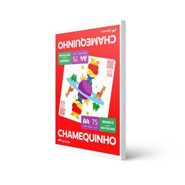 Papel Chamequinho 210X297 75G Branco C/100Fls