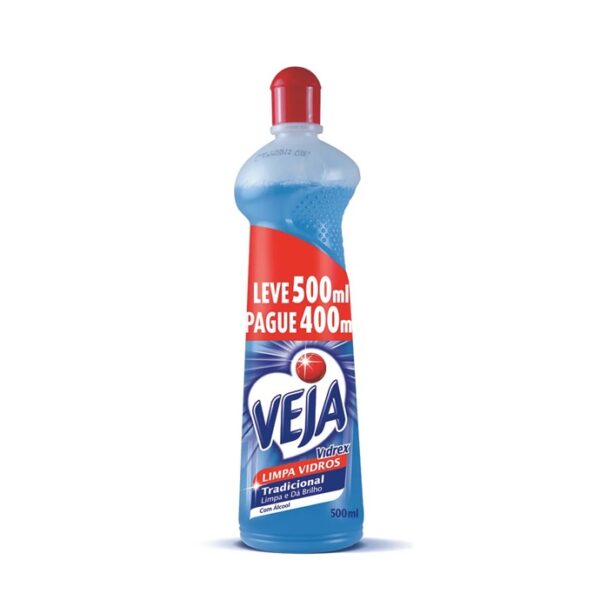 Limpa Vidros 500Ml Veja Vidrex C/Álcool Squeeze (L500P400) Ref 60941