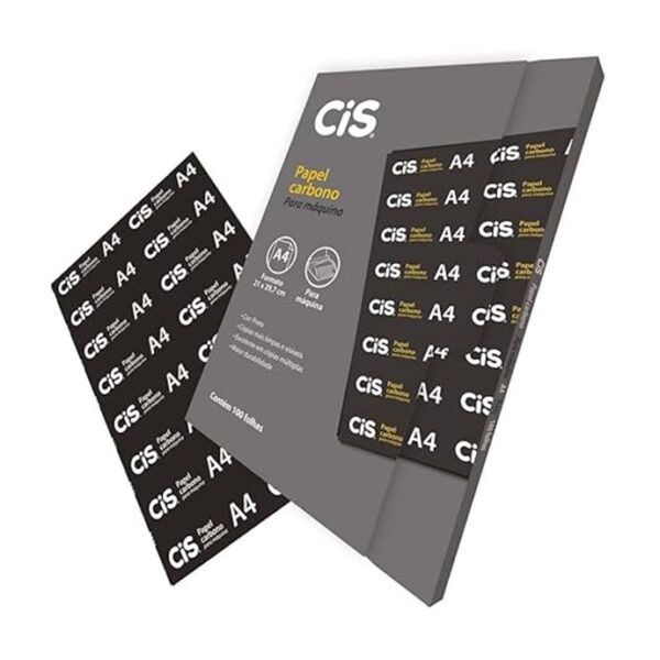 Carbono Papel 210x297mm Cx. 100 Fls. Preto Sertic