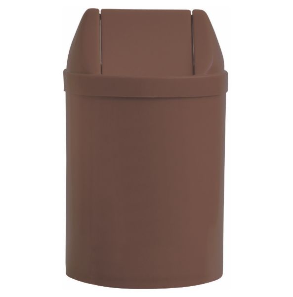 Lixeira 14L Com Tampa Basculante Marrom Bralimpia Ref. Cs24Mr