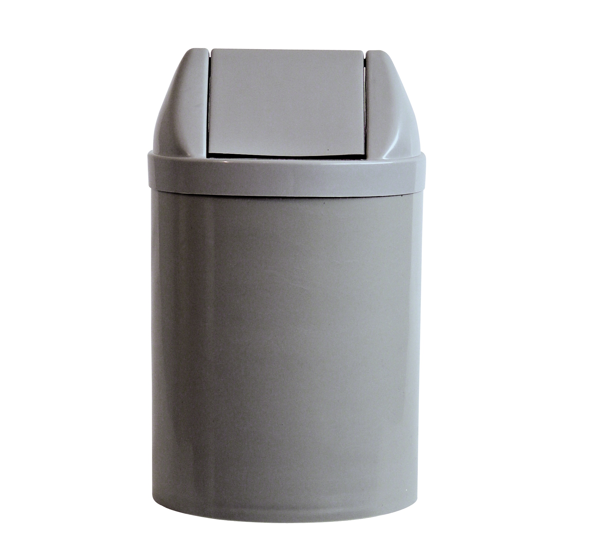 Lixeira 14L Com Tampa Basculante Cinza Bralimpia Ref. Cs24Cz