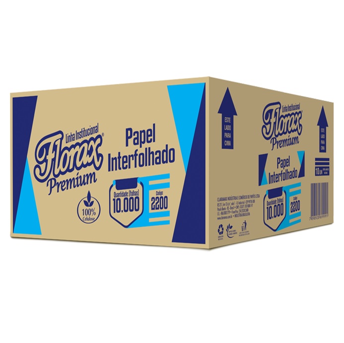 Papel Higiênico Folha Simples Com 10000 Fls. Premium Florax