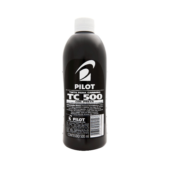Tinta Para Carimbo 500ml Preto Pilot