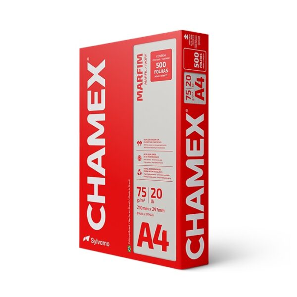 Papel Chamex 210X297 75G Marfim C/500Fls