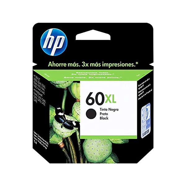 Cartucho HP Cc641Wb Preto HP 60Xl