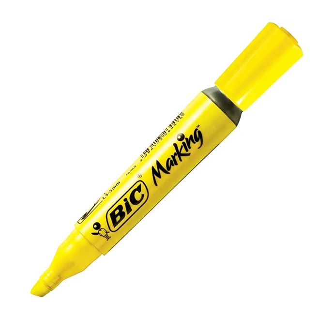Marca Texto Amarelo Fluorescente Bic Marking Ref 904396