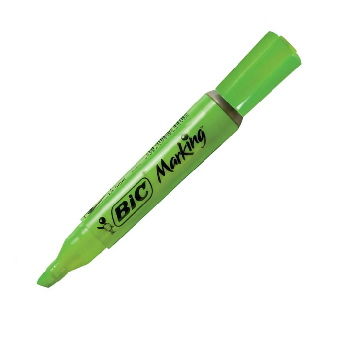 Marca Texto Verde Fluorescente Bic Marking Ref 904399