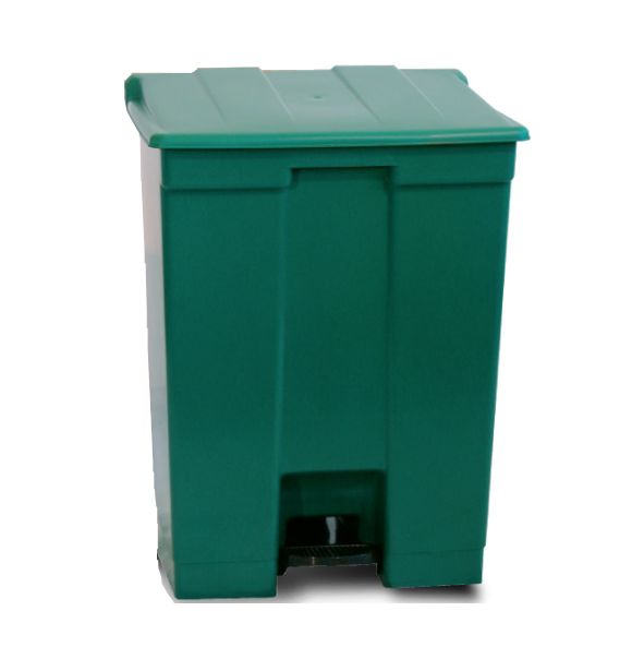 Lixeira 60L Com Pedal Verde Bralimpia Ref. Cp60Vd