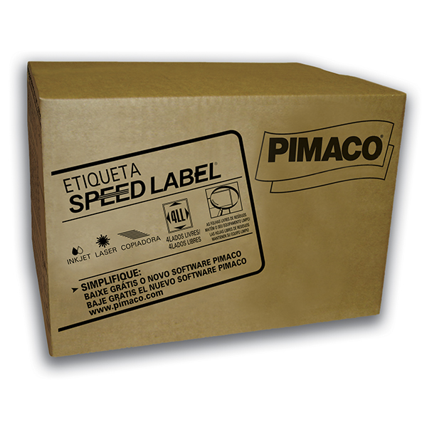 Etiqueta Speed Label 33,9x101,6mm 14000 Etiquetas Pimaco R. SL61082