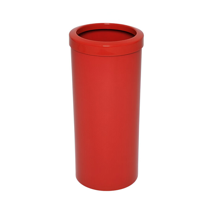 Lixeira 22L Redonda C/ Aro Vermelha JSN Ref. CB39