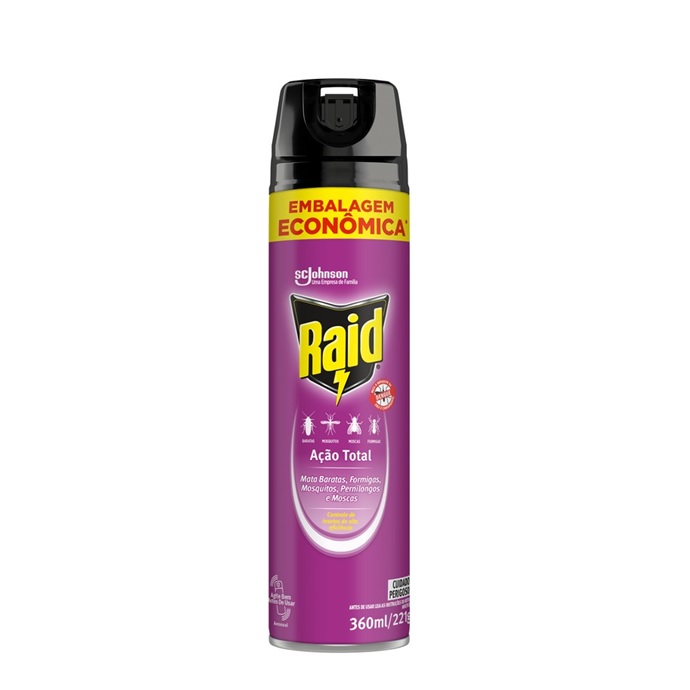 Inseticida 360ml Para Mosquitos Ação Total Raid Promo