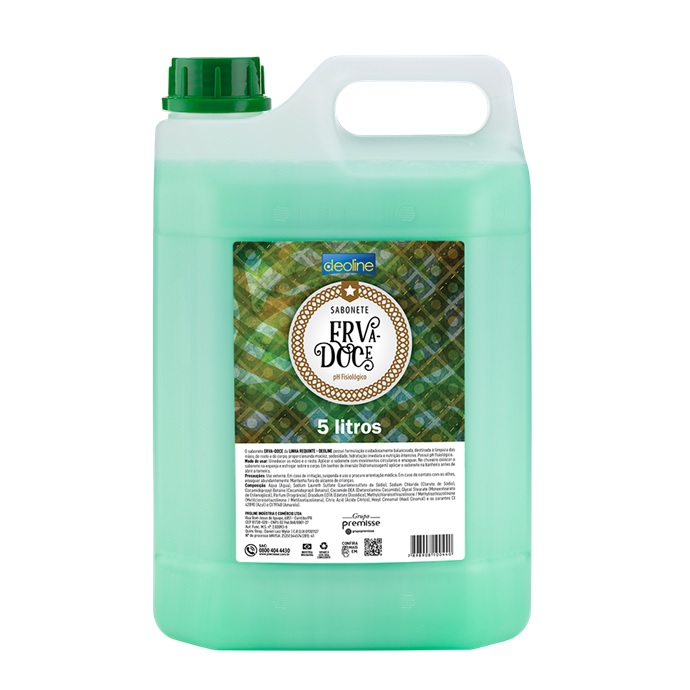 Sabonete 5L Líq. Erva Doce Suave Deoline