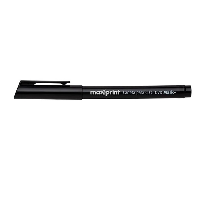 Marcador Permanente 1,00mm P/ CD/DVD Preto Maxprint 708987
