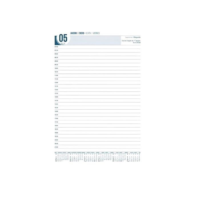 Agenda Anual 2026 C/ 168 Fls. Costurada Premium Courvin Preta - Image 3