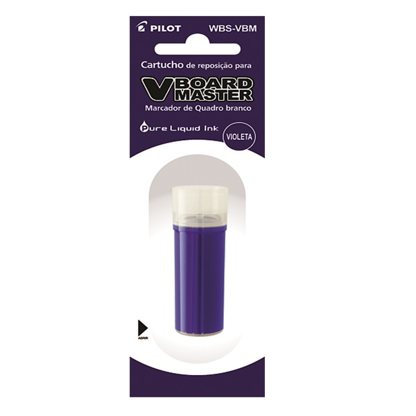 Refil Para Marcador Quadro Branco V-Board Master Violeta Pilot