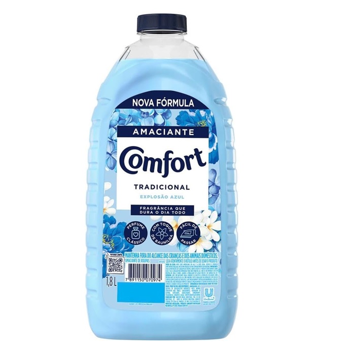 Amaciante De Roupas 1,8L Azul Confort Tradicional
