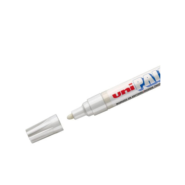 Marcador Permanente Industrial Uni Paint Marker Px20 Branco Sertic - Image 2