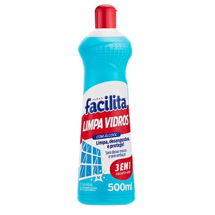 Limpa Vidros 500ml C/Álcool Facilita Audax