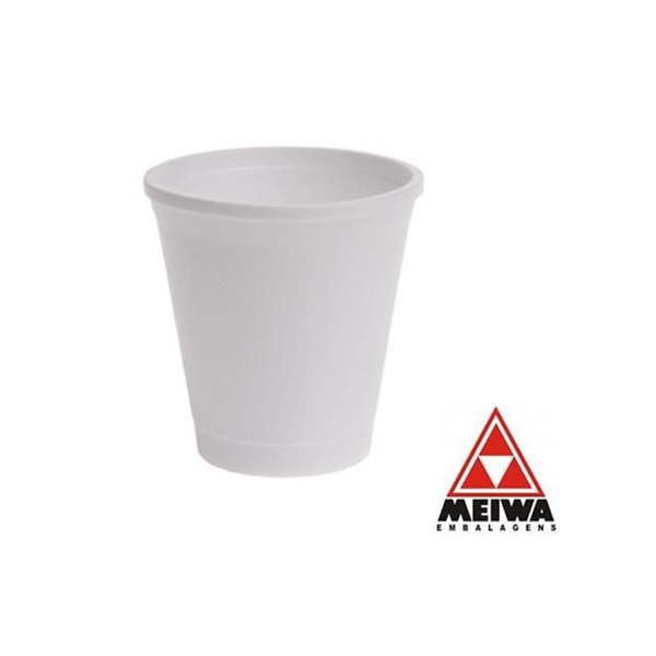 Copo Isopor 100ml C/ 25 UN Branco Meiwa