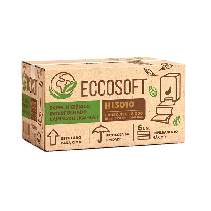 Papel Hig. Cai/Cai Eccosoft C/8000 FL Dupla 10x20 HI3010