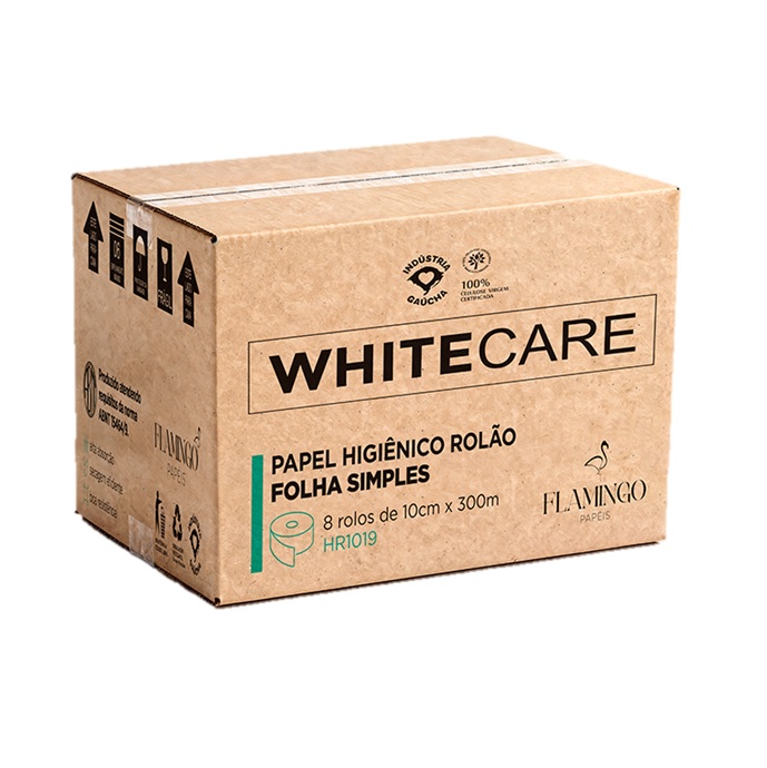 Papel Hig. Rolão Withecare Br Fl S C/8 RL 300MX10Cm HR1019